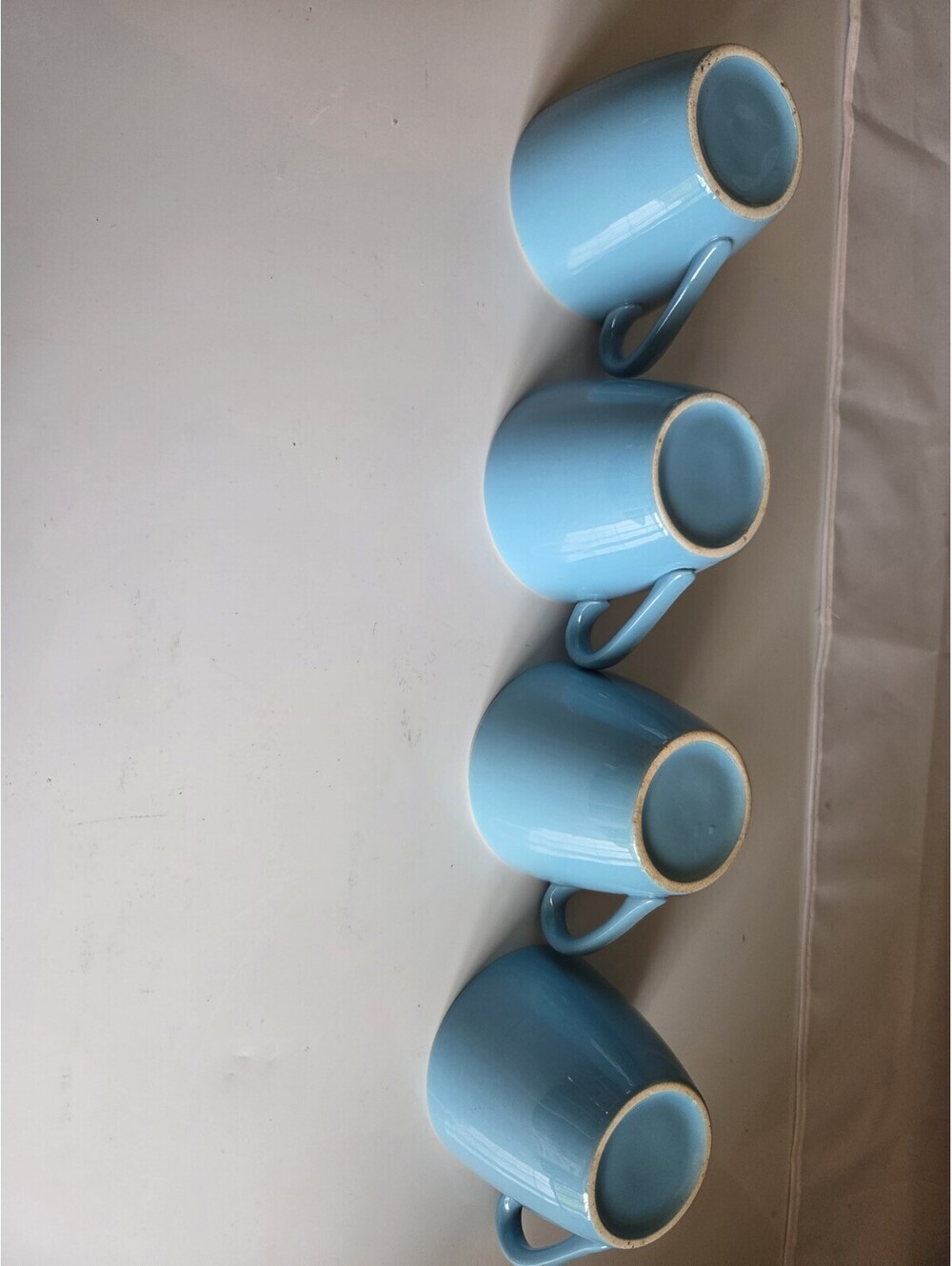 Vintage Atomic Blue 7pcs Sugar + Shakers + COFFEE CUPS Aqua Teal Blue MCM  SC2 - Picture 9 of 16
